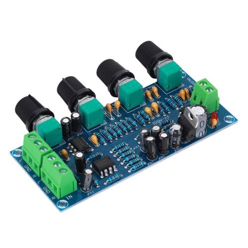  [아마존베스트]Oumefar Preamp Tone Board Single Power Supply Electric Preamp with Fever Quality Electronic Component for NE5532 Amplifier