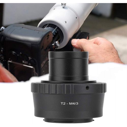  Oumij Telescope Adapter Ring, Aluminium Alloy Double Structure Telescope Mount Adapter, Telescope Camera Astrophotography Accessories, for M4 3 Camera EP1 EP2 EPL1