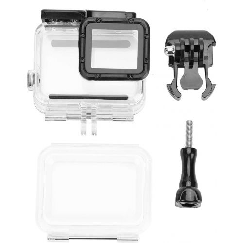  Oumij Waterproof Housing Case,Action Camera Diving Case,Underwater Camera Case,Touch Screen Cover,for Gopro Hero 7 Silver White (Transparent)