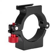 Oumij Hot Shoe Adapter Ring Mount for Zhiyun Smooth 4 Gimbal Rode Microphone Aluminum Alloy Neck Ring Mounting Handheld Camera Stabilizer Accessories Extension