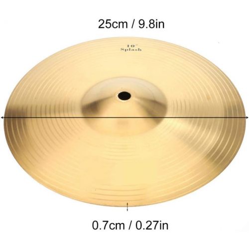  [아마존베스트]Oumij 10in Splash Cymbal Durable Brass Cymbal Musical Instrument Accessory