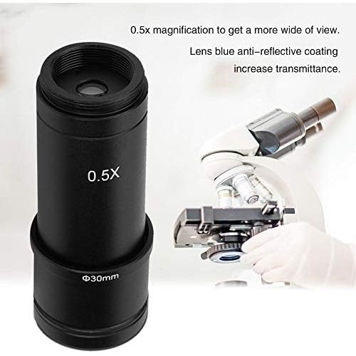  [아마존베스트]Oumij 0.5 X C-Mount 30/30.5 mm Lens Adapter for Microscope CCD Camera Eyepiece