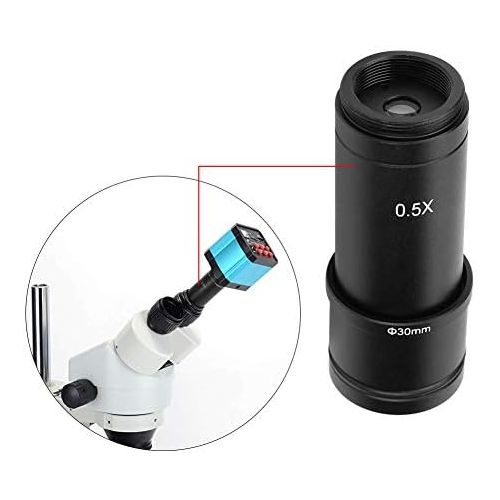  [아마존베스트]Oumij 0.5 X C-Mount 30/30.5 mm Lens Adapter for Microscope CCD Camera Eyepiece