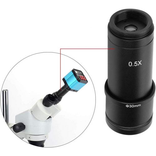  [아마존베스트]Oumij 0.5 X C-Mount 30/30.5 mm Lens Adapter for Microscope CCD Camera Eyepiece