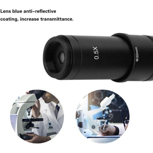  [아마존베스트]Oumij 0.5 X C-Mount 30/30.5 mm Lens Adapter for Microscope CCD Camera Eyepiece