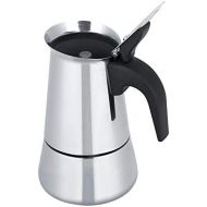 Oumij1 Mocha Pot - Sturdable Durable Portable Stainless Steel Coffee Pot - Moka Espresso Maker for Coffee Maker(450ml)