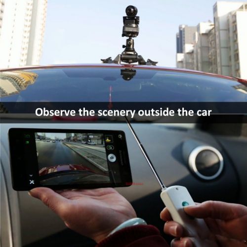  Oumij1 Motorized Camera Pan Tilt Head with Remote Control for Gopro Cameras Smartphones.