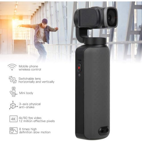  Oumij1 Handheld Pocket Camera - Portable Ballhead Stabilizer - Anti Shake Bracket - 3Axis Camera Shooting - with 1.22 Inch HD Touch Screen