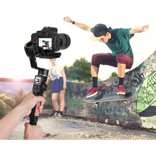  Oumij1 Handheld Gimbal Stabilizer SLR 3Axis AK2000S Camera, Mirrorless Cameras Professional Video Stabilizer Compatible with Antishake Balancer,Mirrorless Cameras Professional Video Stabi