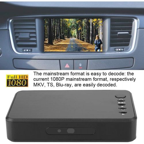  Oumij1 HD Media Player 1080P 4K Mini HDMI Media Audio Video Advertising Player Hard Drive Player Support for Devices HDMI LCD TV CRT Old TV (EU 110 240V)