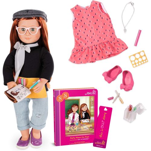  Our Generation Sabina-Deluxe Doll with Book 18 Doll