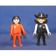 OurLeftovers GEOBRA ACTION FIGURES 1974 Cowboy Sheriff and Red Man