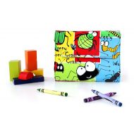 OurLittleMesses Crayon Wallet, Crayon organizer, Childrens coloring toy, Art wallet, Travel toy, Crayon case, Coloring Toy, Ready to ship - Bugs