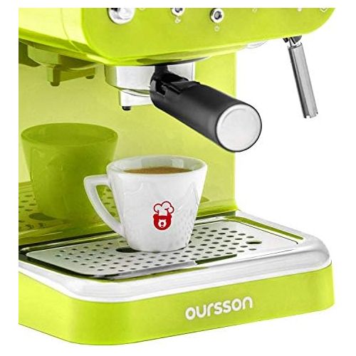  [아마존베스트]Oursson Coffee Machine, 15 Bar Espresso Machine, Espresso Filter Machine, Milk Frother For Cappuccino And Latte, 1.5 L Tank, Em1500/RD