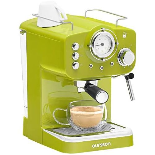  [아마존베스트]Oursson Coffee Machine, 15 Bar Espresso Machine, Espresso Filter Machine, Milk Frother For Cappuccino And Latte, 1.5 L Tank, Em1500/RD