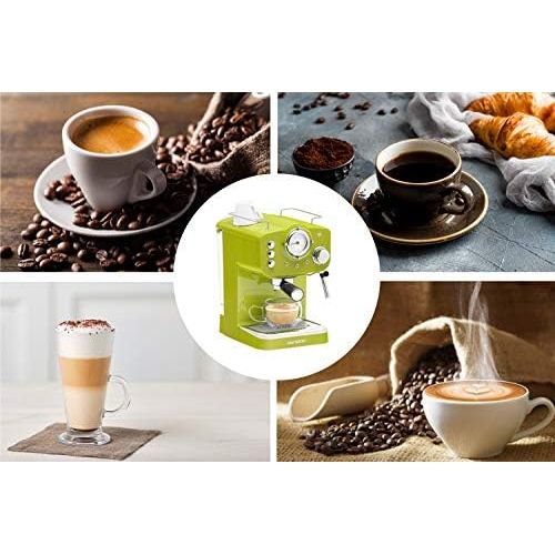  [아마존베스트]Oursson Coffee Machine, 15 Bar Espresso Machine, Espresso Filter Machine, Milk Frother For Cappuccino And Latte, 1.5 L Tank, Em1500/RD