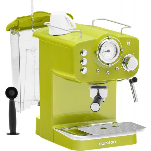  [아마존베스트]Oursson Coffee Machine, 15 Bar Espresso Machine, Espresso Filter Machine, Milk Frother For Cappuccino And Latte, 1.5 L Tank, Em1500/RD