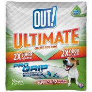 Out! OUT! Ultimate Training Pads for Dogs, Quilted Pro-Grip, Fresh Scent, 21x21 Inch, 50 Count, 4 Pack