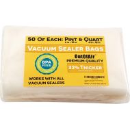 100 Vacuum Sealer Bags: 50 Pint (6 x 10) and 50 Quart (8 x 12) OutOfAir Vacuum Sealer Bags Works with FoodSaver & Other Savers. 33% Thicker, BPA Free, Great for Sous Vide