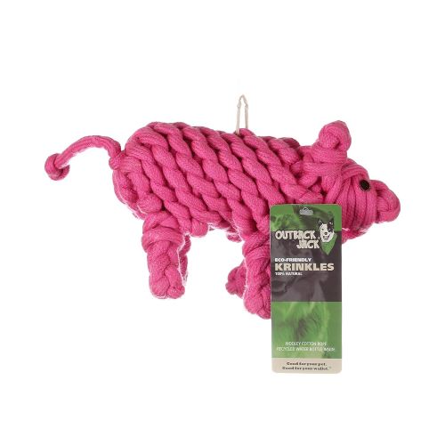  Outback Jack Krinkles Wooley Cotton Eco Friendly Dog Toys.