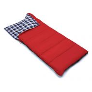 Outbound Sleeping Bag | Compact and Lightweight Sleeping Bag for Adults | 3 Season, Warm and Cold Weather | Perfect for Backpacking, Camping and Hiking | Red