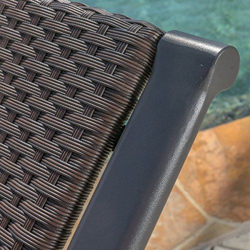  Outdoor Wicker Patio Rocking Chair (Set of 2)