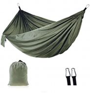 GoodKE Portable Outdoor Camping Double Hammock 210T Parachute Nylon Indoor Casual Swing Hammocks