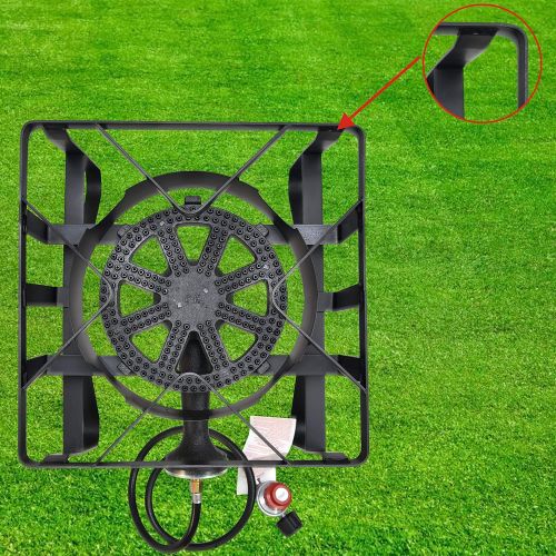  ARC USA Outdoor Single Burner Stove, High Pressure Propane Burner, Portable Gas Cooker, Camping Burner Cooking Stove, Single Burner with Portable Stand, Welded Steel Frame