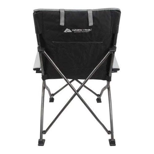  Outdoor OZARK TRAIL Folding High Back Chair with Head Rest (Black)