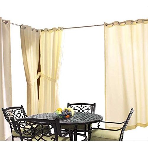  Outdoor Decor Gazebo Indoor Outdoor Window Panel, 50 by 96, Natural