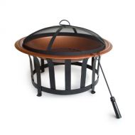 Outdoor Escapes Steel Fire Pit, 30-Inch