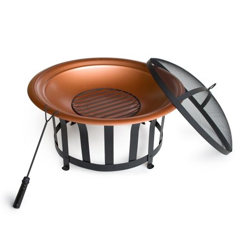  Outdoor Escapes Steel Fire Pit, 30-Inch