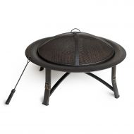 Outdoor Escapes Steel Fire Pit, 35-Inch