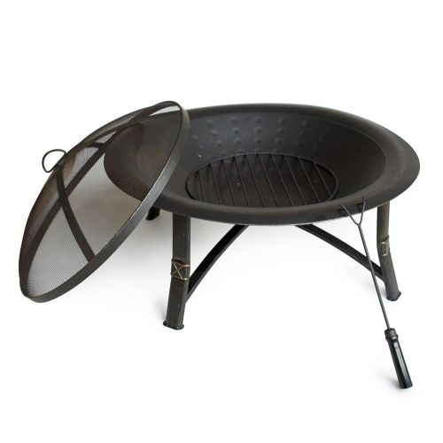  Outdoor Escapes Steel Fire Pit, 35-Inch