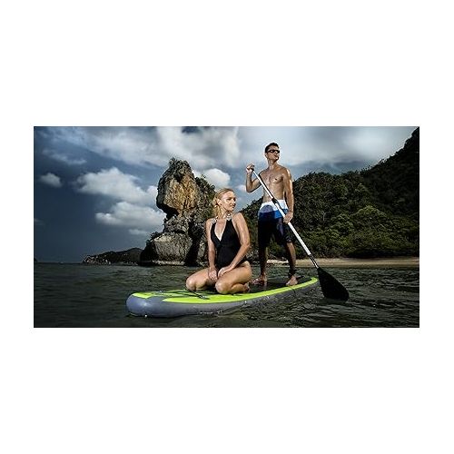  225 lb Capacity Inflatable Backpack Paddle Board with Adjustable Paddle