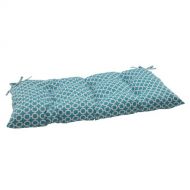Outdoor swing Pillow Perfect Indoor/Outdoor Hockley Teal Swing/Bench Cushion