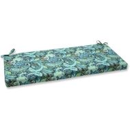 Outdoor swing Pillow Perfect Outdoor Pretty Paisley Bench Cushion, Navy