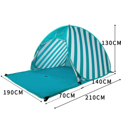  Outdoor tent Pop Up Tent, UV Lightweight Waterproof Foldable Outdoor Beach Camping Tent As Sun Shelter Children Family and Dog On Garden/Beach - 190x210x130cm