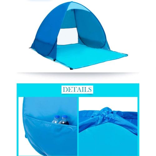  Outdoor tent Pop Up Tent for Beach Lightweight Sun ShadeTent for Outdoor 2-3 Person Activities Sets Up in Seconds Traveling - 145x155x110cm - Blue