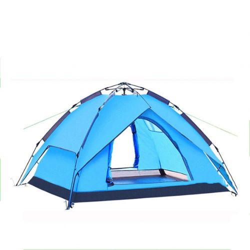  Outdoor tent Dome Tent, Pop Up Tents for 3 to 4 Person Automatic Opening Double Layer Tent, Waterproof Camping Tents for Hiking Camping Outdoor - 220x200x140cm