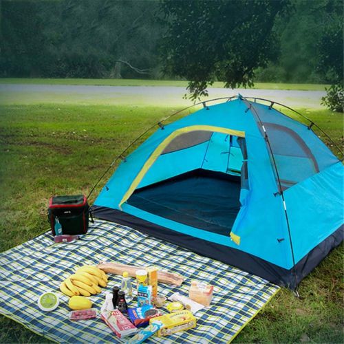  Outdoor tent Dome Tent, Pop Up Tents for 3 to 4 Person Automatic Opening Double Layer Tent, Waterproof Camping Tents for Hiking Camping Outdoor - 220x200x140cm