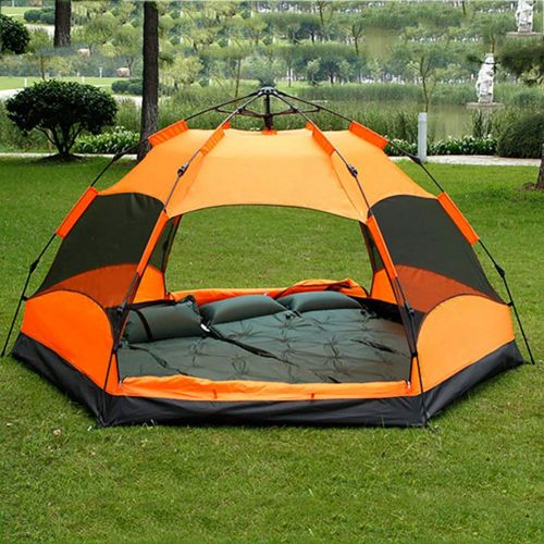  Outdoor tent Dome Tent, Pop Up Tents for 3 to 4 Person Automatic Opening Double Layer Tent, Waterproof Camping Tents with Porch for Hiking Camping Outdoor - 205x195x135cm