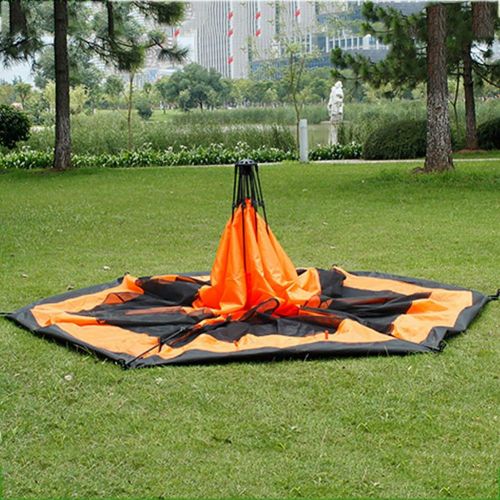  Outdoor tent Dome Tent, Pop Up Tents for 3 to 4 Person Automatic Opening Double Layer Tent, Waterproof Camping Tents with Porch for Hiking Camping Outdoor - 205x195x135cm