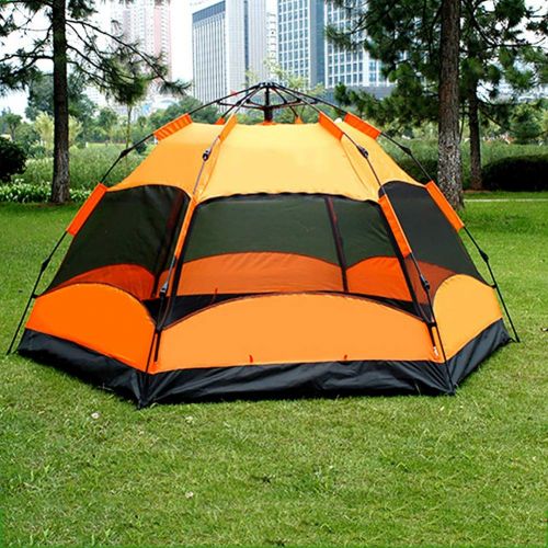  Outdoor tent Dome Tent, Pop Up Tents for 3 to 4 Person Automatic Opening Double Layer Tent, Waterproof Camping Tents with Porch for Hiking Camping Outdoor - 205x195x135cm