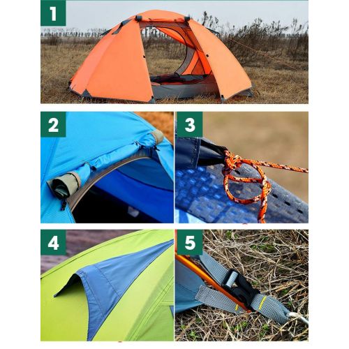  Outdoor tent-Jack Outdoor Zelt Feld Camping Ausruestung 2 Personen Double Layer Paar Tourismus Rainstorms Zelte