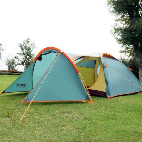  Outdoor tent-Jack Zelt Outdoor 3-4 Personen EIN Zimmer und EIN Zimmer Familien-Tourismus-Bereich Wasserdichte Camping Ausruestung 405 * 210 * 120cm
