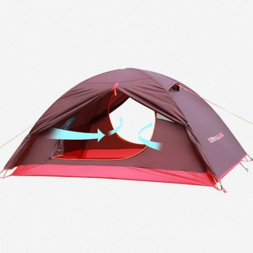  Outdoor tent-Jack Zelt Outdoor 2 Personen Wasserdichte Camping Familie Doppelschicht Aluminium Ruten Vier Jahreszeiten Zelte Camping