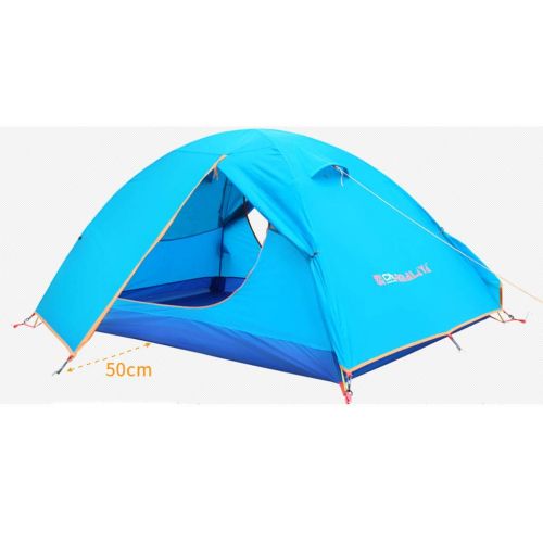  Outdoor tent-Jack Zelt Outdoor 2 Personen Wasserdichte Camping Familie Double Layer Glas Fiber Rods Vier Jahreszeiten Zelte Camping