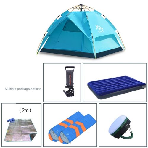  Outdoor tent-Jack Zelt Outdoor Feld 3-4 Personen Camping Wasserdichte Familie Vollautomatische Zelte Paket 210 * 180 * 130cm