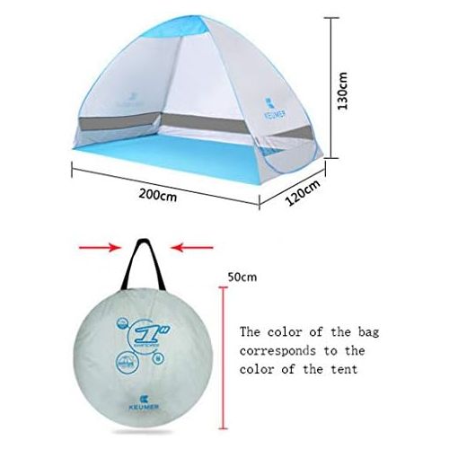  Outdoor tent-Jack Vollautomatische Beach Shade Zelt Seaside Sonnencreme Outdoor Speed Open Fischen Individuelle Zelte 200 * 120 * 130cm (Farbe : Sapphire Blue)